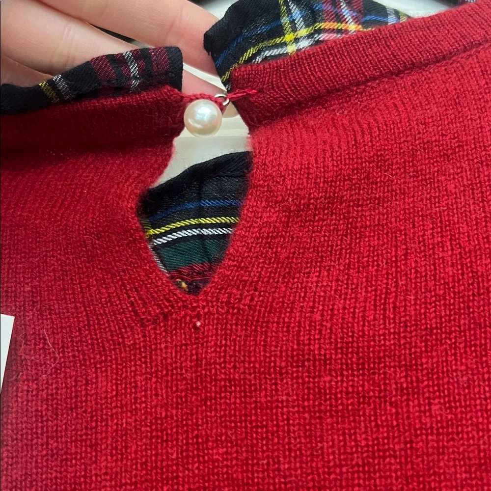 NWT Classic Red Tartan Sweater 🎄 - Picture 4 of 6